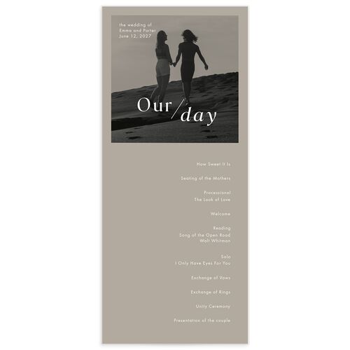 You and Me Wedding Programs - Fawn