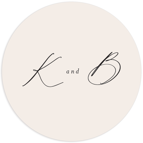 Baroque Garden Wedding Stickers - Champagne