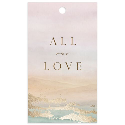 Ethereal Sunset Favor Gift Tags - Peach Fuzz