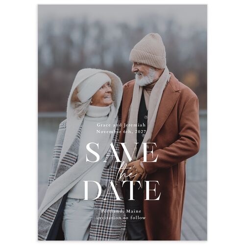 Foundation Save the Date Cards - Chestnut