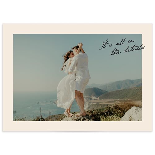 Vintage Film Wedding Enclosure Cards - Sand
