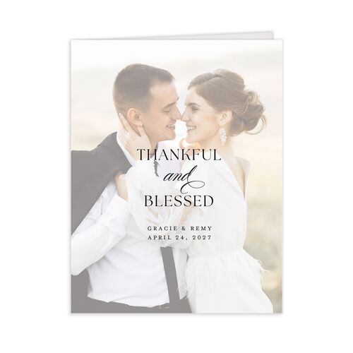 Classic Picture Thank You Cards - Pure White