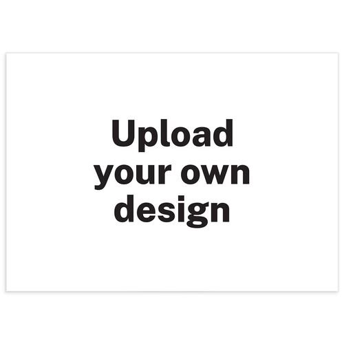 Upload Your Own Design Landscape Save the Date Cards - Pure White