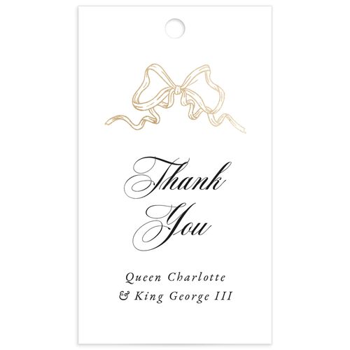Rose Garden Crest Favor Gift Tags by Bridgerton - Pure White