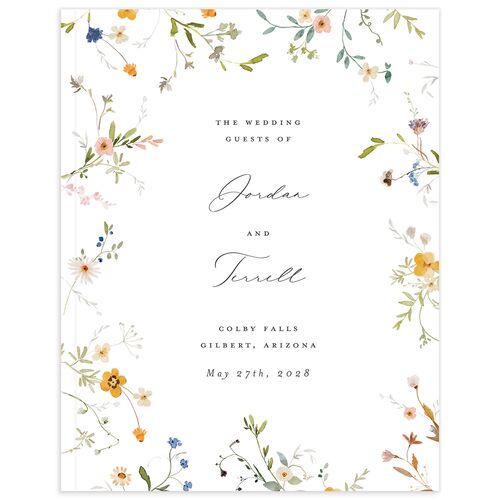 Dainty Wildflowers Guest Books - Sunflower