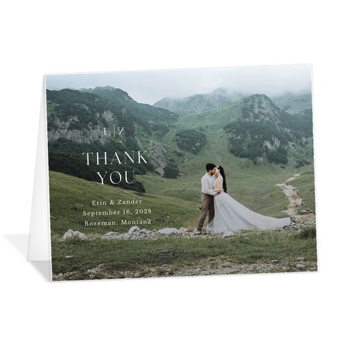 Simple Bohemian Wildflowers Thank You Cards - Cotton