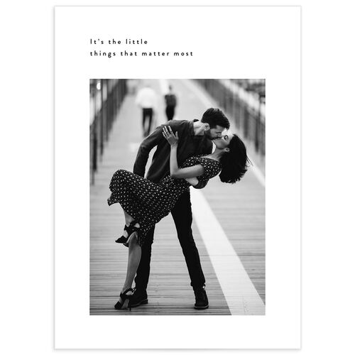 Simple Editorial Photo Wedding Enclosure Cards - Pure White