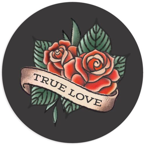 Til Death Tattoos Wedding Stickers - Linen