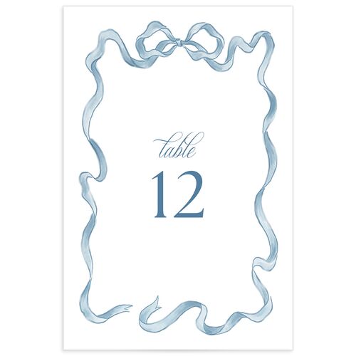 Vintage Bow Table Numbers - Regency Blue