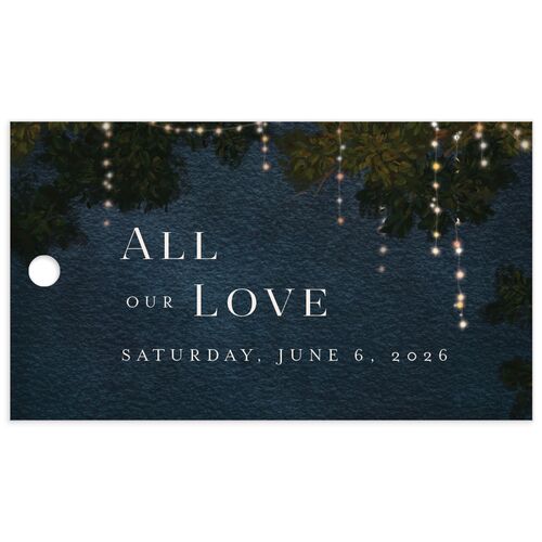Enchanted Evening Favor Gift Tags - Dark Navy