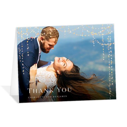 Enchanted Evening Thank You Cards - Dark Navy