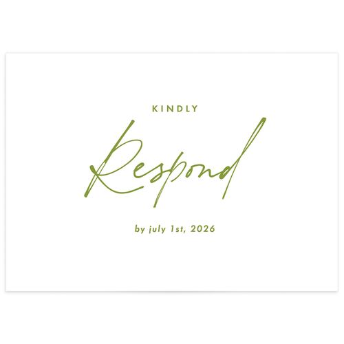 Picture This Wedding Response Cards - Greenery