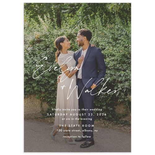 Picture This Wedding Invitations - Greenery