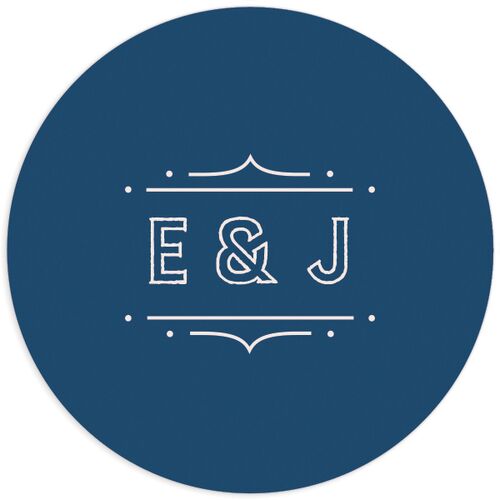 Iconic City Wedding Stickers - Moody Blue