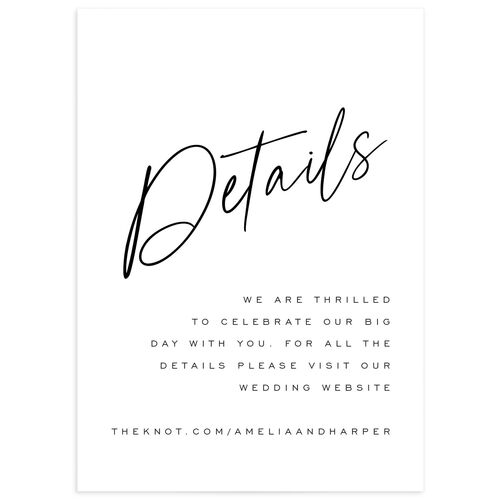 You Are Mine Wedding Enclosure Cards - Pure White