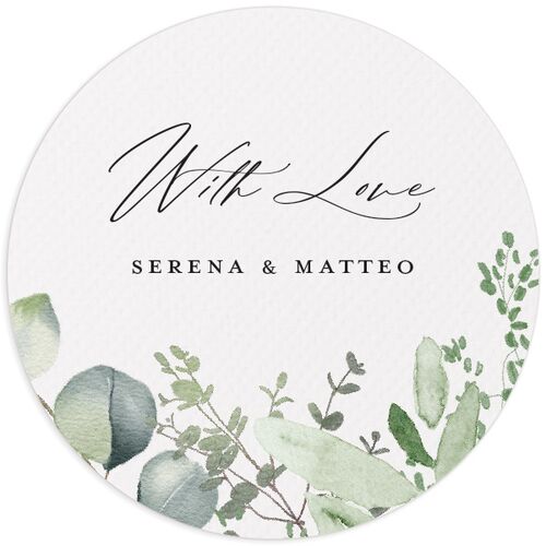 Shining Greenery Wedding Stickers - Off-White