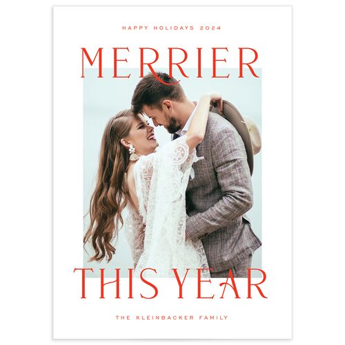 Merrier Year Holiday Cards - Scarlet
