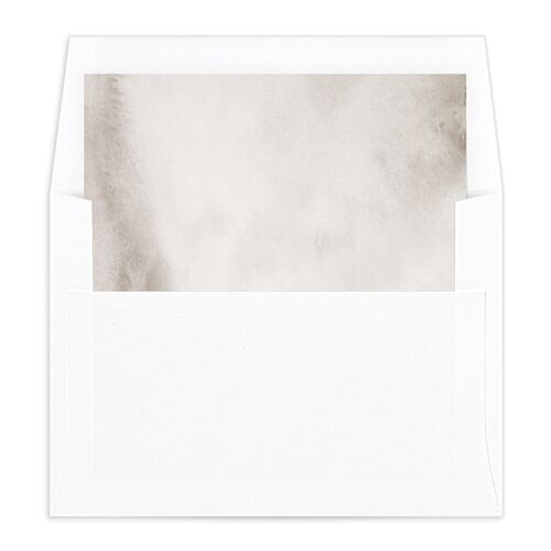 Striking Portrait Envelope Liners - Pure White