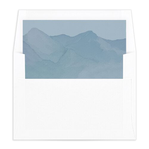 Mountain Wildflowers Envelope Liners - Dusty Blue