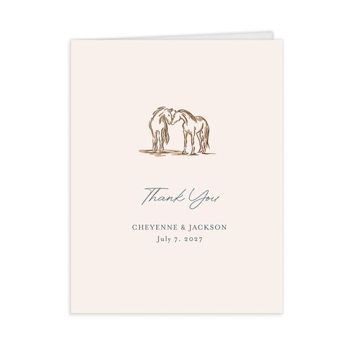 Western Wild Horses Wedding Invitations