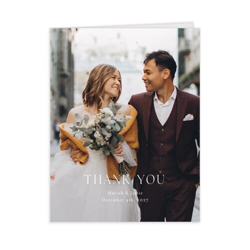 Rustic Pine Thank You Cards - Eucalyptus