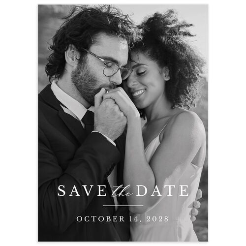 Simple Eucalyptus Save the Date Cards - Linen