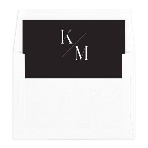 Monogram Slant Envelope Liners - Licorice