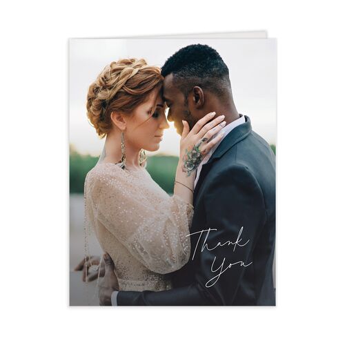 Falling Leaves Thank You Cards - Chestnut