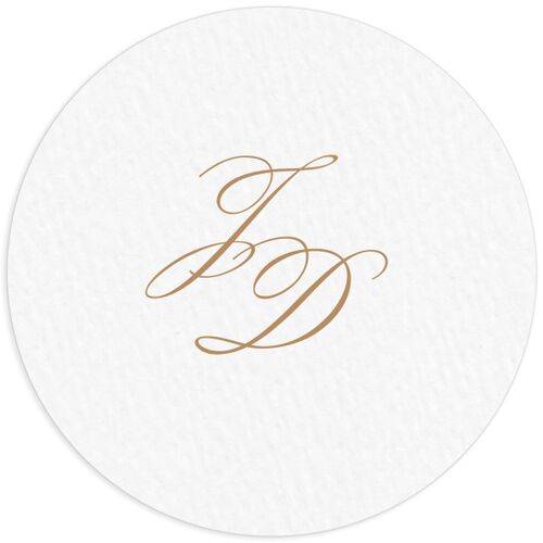 Medieval Castle Wedding Stickers - Almond