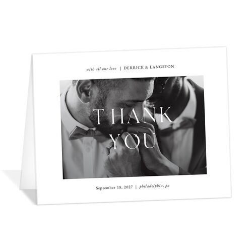 Manhattan Thank You Cards - Pure White