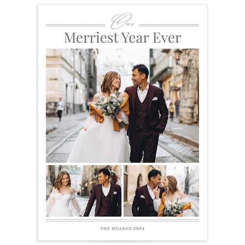 Our Merriest Year Holiday Cards - Pale Blue