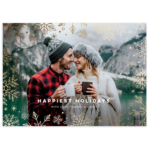 Snowflake Window Holiday Cards - Sky