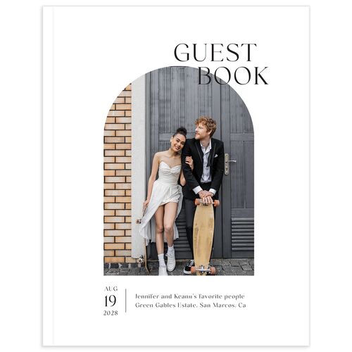 Modern Arch Guest Books - Pure White