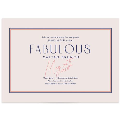 Overboard Rehearsal Dinner Invitations - Dahlia
