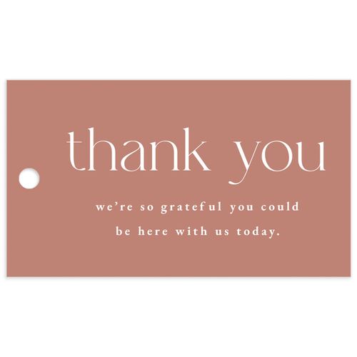 Striking Scene Favor Gift Tags - Dusty Rose