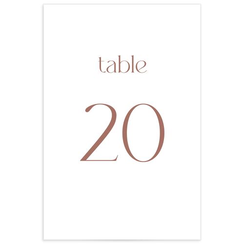 Striking Scene Table Numbers - Dusty Rose
