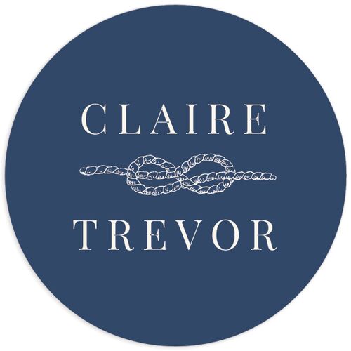 Elegant Lighthouse Foil Wedding Stickers - Maritime
