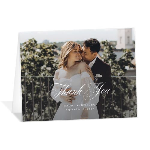 Vintage Florals Thank You Cards - Regency Blue