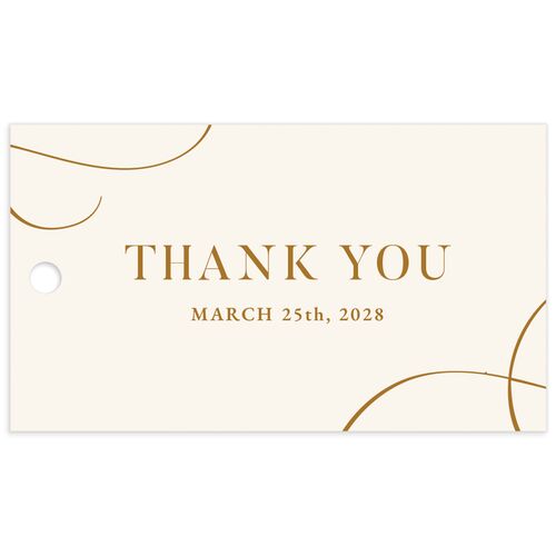 Photo Flourish Favor Gift Tags - Marigold