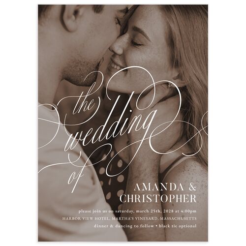 Photo Flourish Wedding Invitations - Marigold
