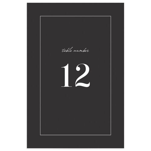 Classic Border Table Numbers - Midnight