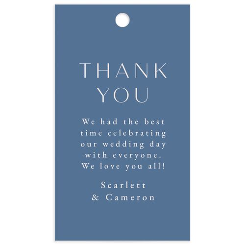 Scenic Denver Colorado Favor Gift Tags - Pastel Blue