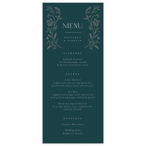 Ornate Storybook Menus - Dark Emerald