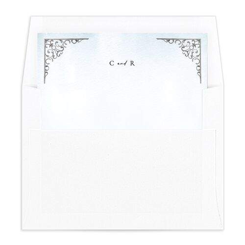 New Orleans Envelope Liners - Ice Blue