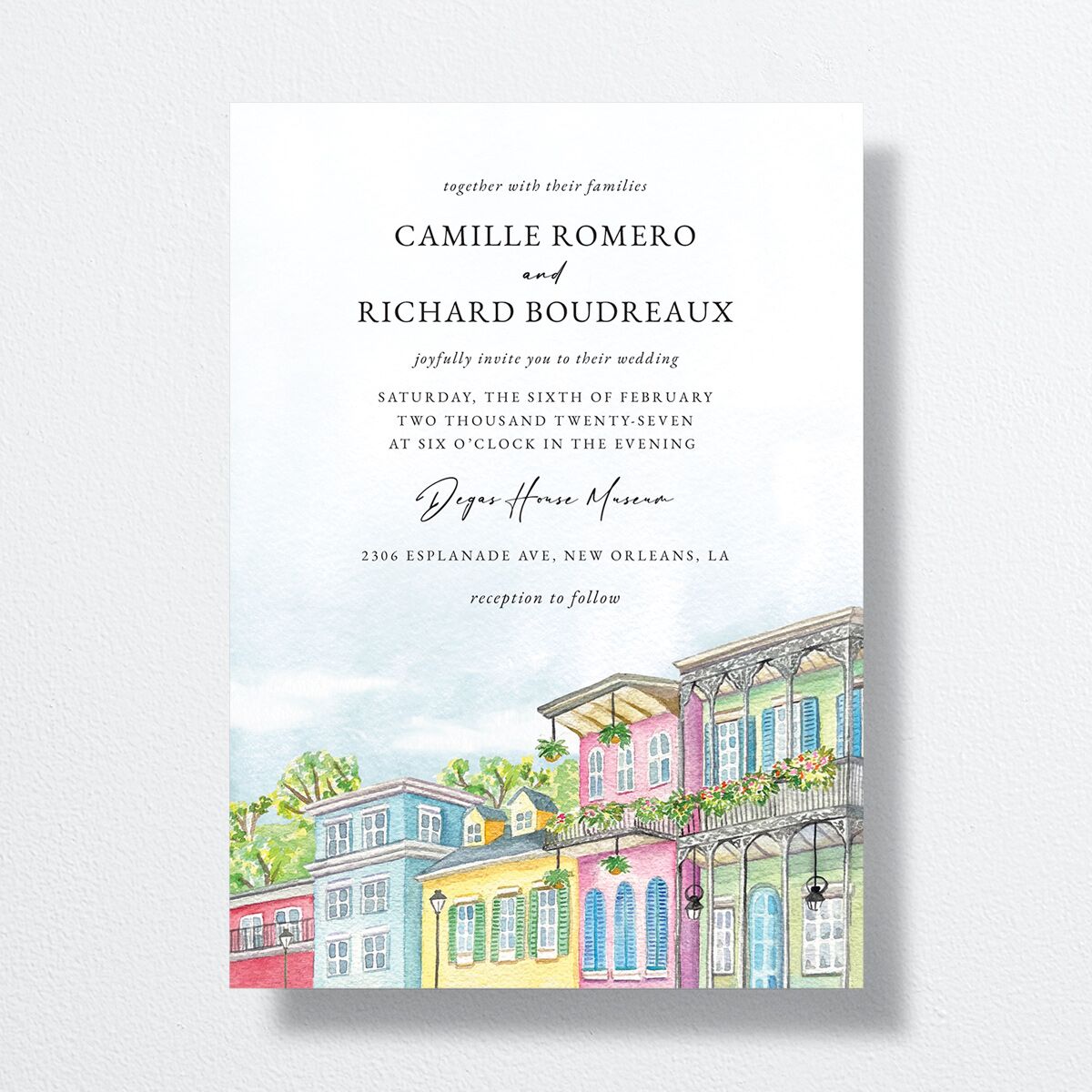 The Knot - New Orleans Wedding Invitations