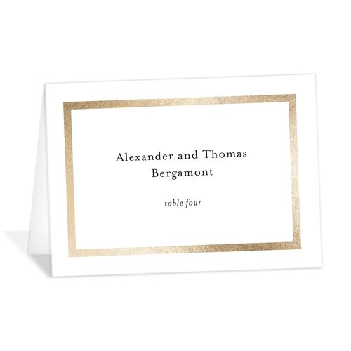 Simple Frame Place Cards - Pure White