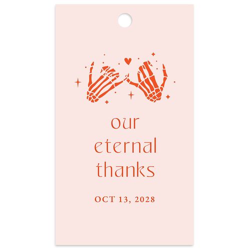 Til Death Do We Disco Favor Gift Tags Pink Cotton Signature