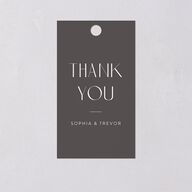 Gilded Nouveau Favor Gift Tags Gold Licorice Signature