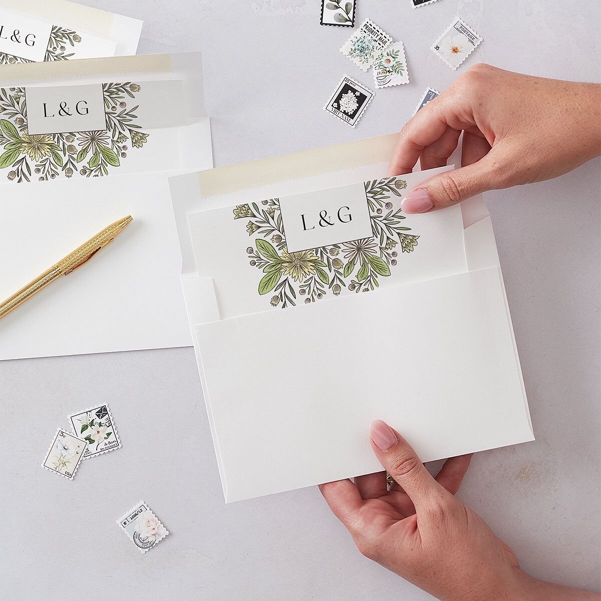 Timeless Wildflowers Standard Envelope Liners Pear Standard