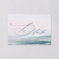 Abstract Beach Wedding Enclosure Cards Regency Blue Signature Standard